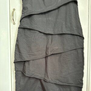 Neon Buddha Grey Shanghai Layered Dress, Black, Size XL